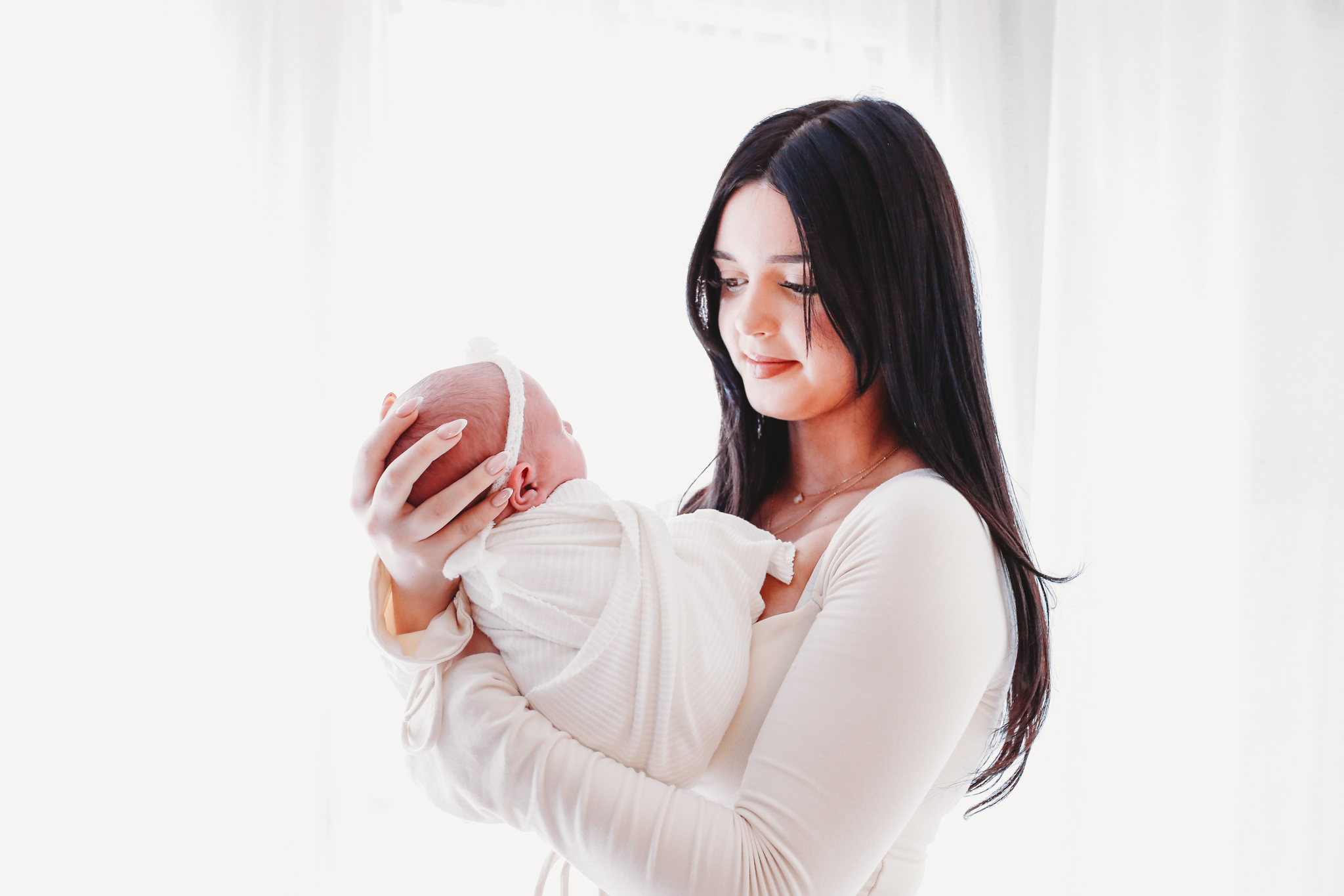 Newborn photography Ellesmere Port — sleeping newborn studio session
